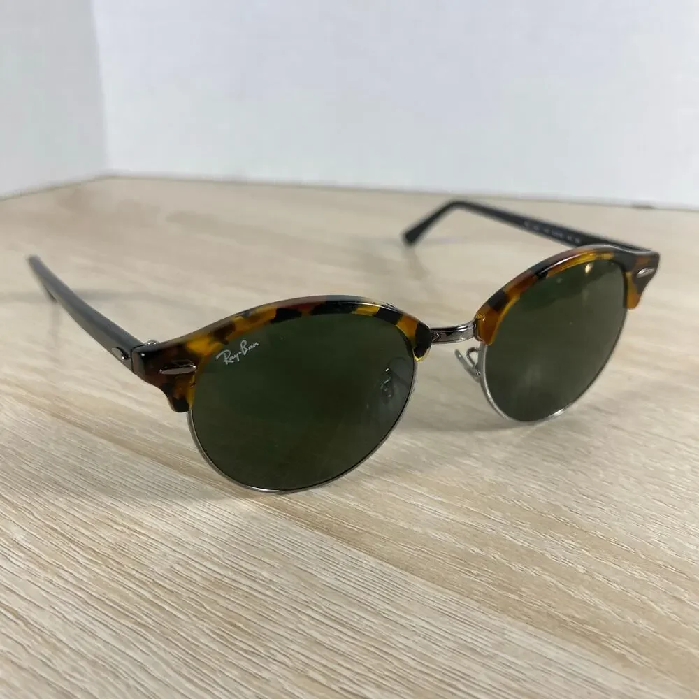 Ray-Ban RB4246 1157 Clubround Sunglasses Havana 51-19-145